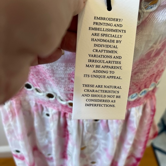 Juliet Dunn Fuchsia/White Tie Dye Dress These dresses are over $400 now - Picture 7 of 8